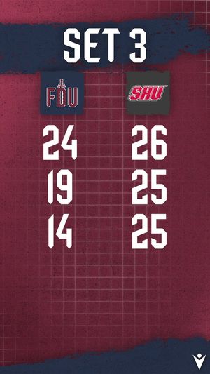 Image post by @FDUKnightsWVB on Twitter