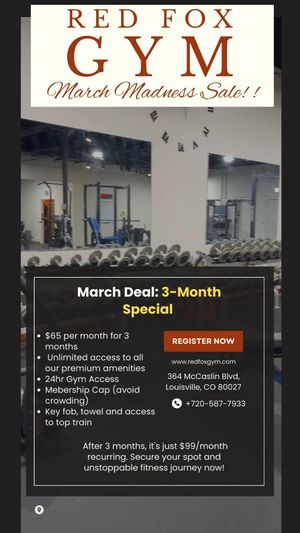 Image post by @Red-Fox-Gym on Facebook