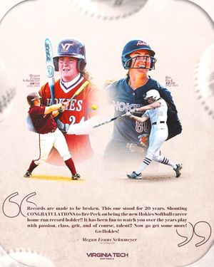 Image post by @hokiessoftball on Instagram