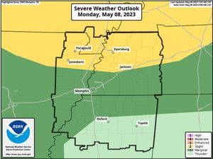 Image post by @memphisweather1 on Twitter