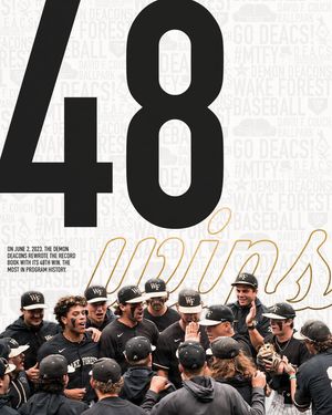 Image post by @wakebaseball on Instagram