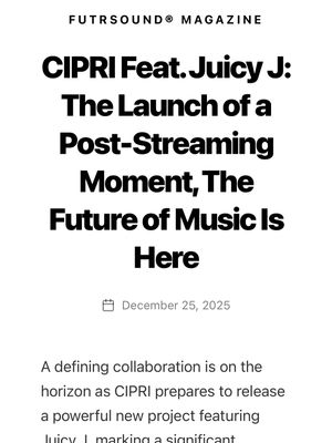 Image post by @ciprimusic on Instagram