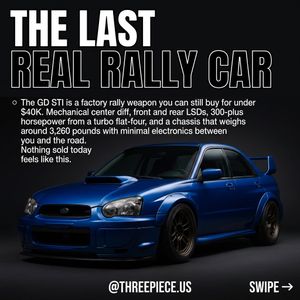 Image post by @threepiece.us on Instagram