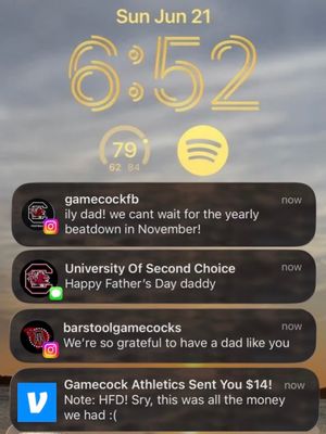 Image post by @clemsonbarstool on Instagram