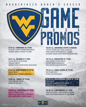 Image post by @wvuwomenssoccer on Twitter