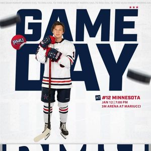 Image post by @RMUAthletics on Facebook