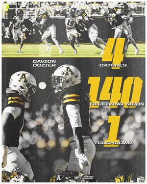 Image post by @appstate_fb on Instagram