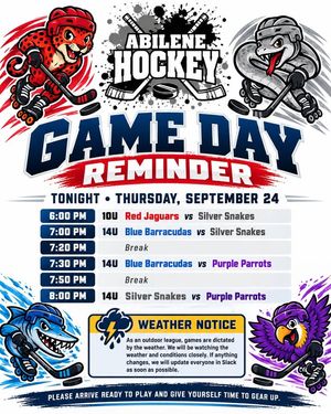 Image post by @AbileneHockey on Facebook