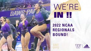 Image post by @UWGymnastics on Twitter