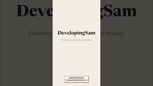 Video post by @developingsam1597 on YouTube