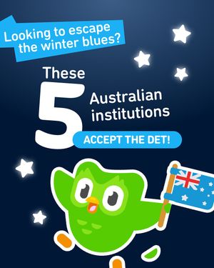 Image post by @duolingoenglishtest on Instagram