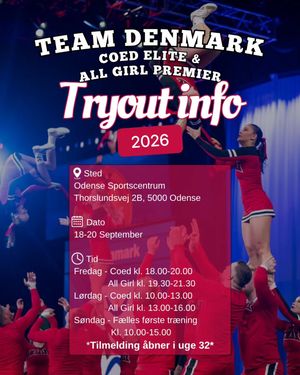 Image post by @teamdenmarkcheer on Instagram
