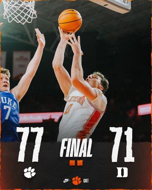 Image post by @ClemsonMBB on Twitter
