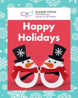 Image post by @glazervisionfdn on Twitter