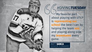 Image post by @UTEPHockeyClub on Twitter