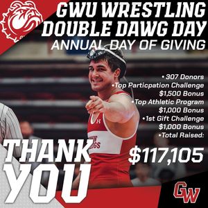 Image post by @gwuwrestling on Instagram