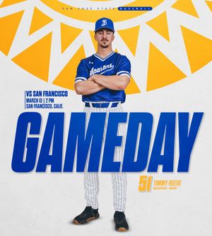 Image post by @SanJoseStateBSB on Twitter