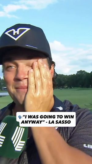 Video post by @livgolfleagueofficial on Facebook