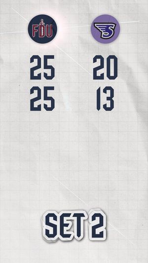 Image post by @FDUKnightsWVB on Twitter