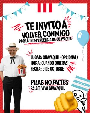 Image post by @kfcecuador on Instagram