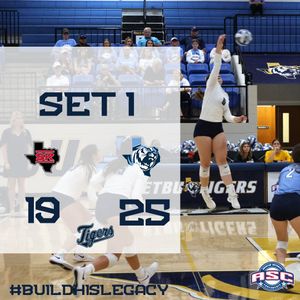 Image post by @ETBU_Volleyball on Twitter