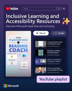 Image post by @MicrosoftEDU on Twitter