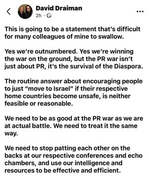 Image post by @davidmdraiman on Instagram