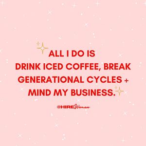 Image post by @hire.women on Instagram
