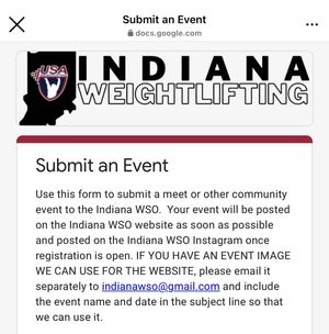 Image post by @indianaweightlifting on Instagram