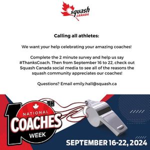 Image post by @squashcanada on Facebook