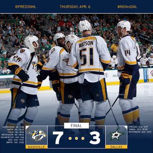 Image post by @predsnhl on Instagram