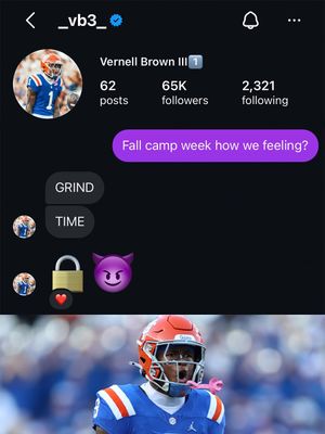 Image post by @gatorsfb on Instagram