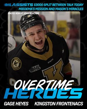 Image post by @OHLHockey on Twitter