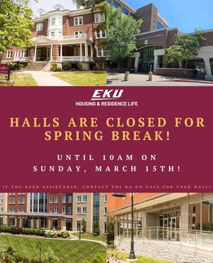 Image post by @EKUHousing on Facebook