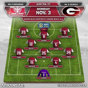Image post by @razorbacksoccer on Instagram