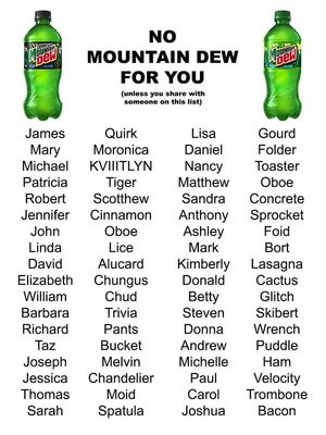 Image post by @mountaindew on Facebook
