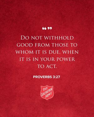 Image post by @salvationarmyus on Instagram