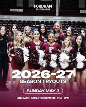 Image post by @fordhamcheer on Instagram
