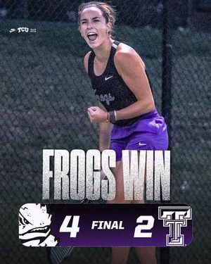 Image post by @tcuwomenstennis on Instagram