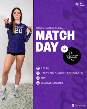 Image post by @sfa_volleyball on Instagram