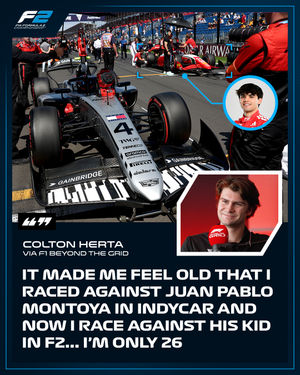 Image post by @formula2 on Instagram