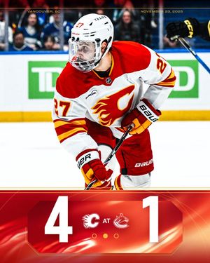 Image post by @NHLFlames on Twitter