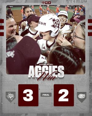 Image post by @AggieSoftball on Twitter