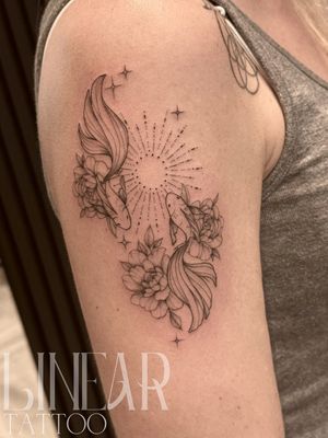 Image post by @christina.lineartattoo on Instagram