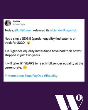Image post by @thewomensorganisation on Instagram