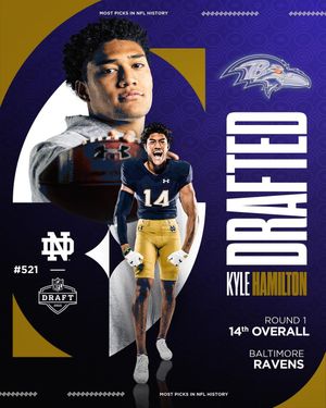 Image post by @ndfootball on Instagram