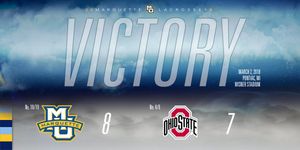 Image post by @MarquetteMLax on Twitter