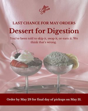 Image post by @afterhours.desserts on Instagram