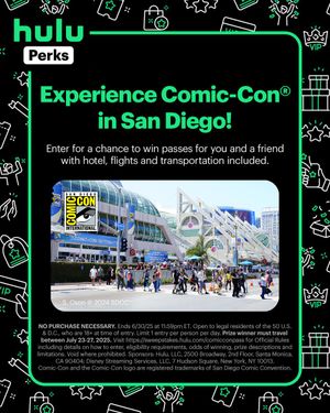 Image post by @hulu on Twitter/X