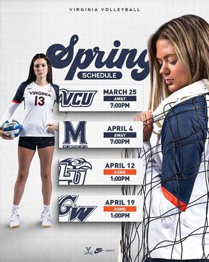 Image post by @uvavolleyball on Instagram